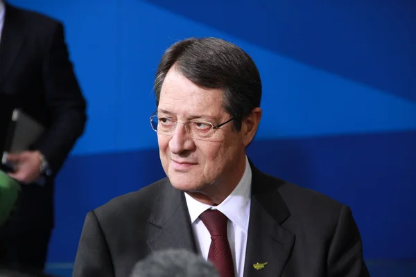 Nicos Anastasiades, Presiden Siprus — Stok Foto