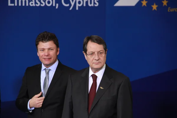 Nikos Anastasiades, Präsident von Zypern — Stockfoto