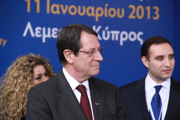 Nicos Anastasiades, Presiden Siprus — Stok Foto