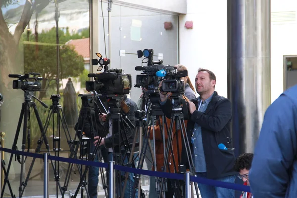 operatörler çekim için hazır