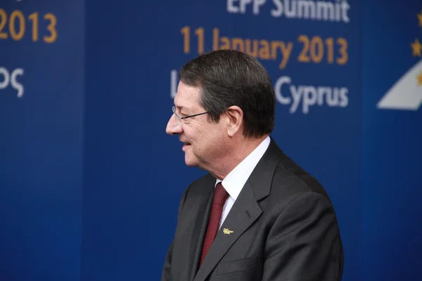 Nicos Anastasiades, Presidente de Chipre — Foto de Stock