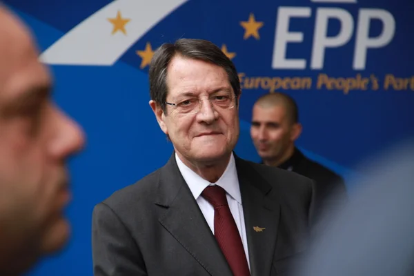 Nikos Anastasiades, Präsident von Zypern — Stockfoto