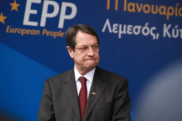 Nicos Anastasiades, Presiden Siprus — Stok Foto