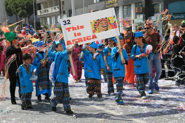 Děti. Karneval na Kypru — Stock fotografie