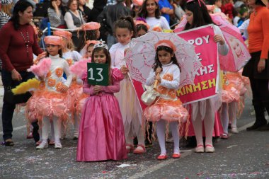 çocuklar. Karnaval Kıbrıs.