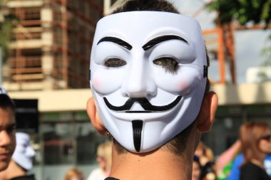Anonim maskesi. Karnaval Baf.