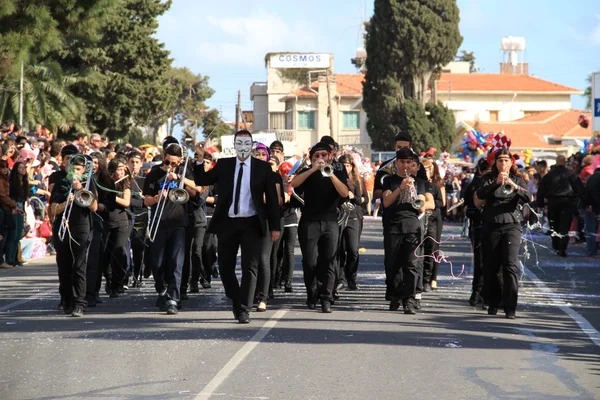 Anonym mask. karneval i paphos. — Stockfoto