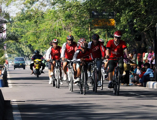 Radsportgruppe — Stockfoto