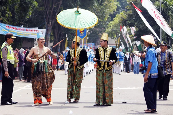 Carnaval da cultura indonésia — Fotografia de Stock