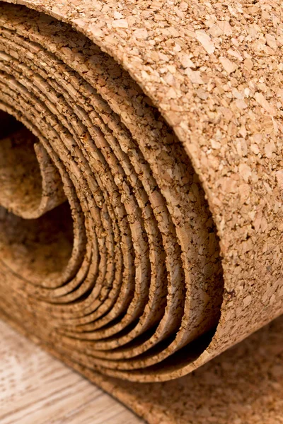 Cork roll and laminate — Stock Photo, Image