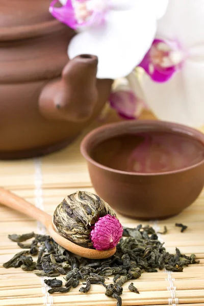 Asya çay takımı — Stok fotoğraf