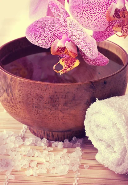 Spa still life with orchid — Stock Photo, Image