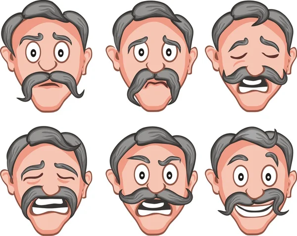 Expressions faciales 3 — Image vectorielle