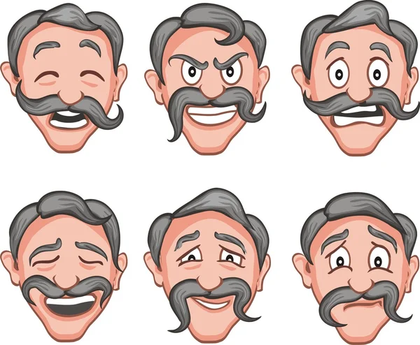 Expressions faciales 10 — Image vectorielle