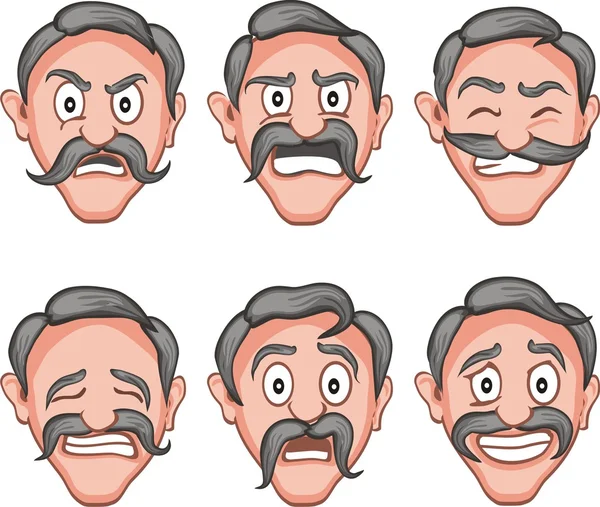 Facial expressions 8 — Stock Vector