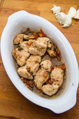 Hühnchenbrust italinisch im Ofen gebacken mit Kräutern