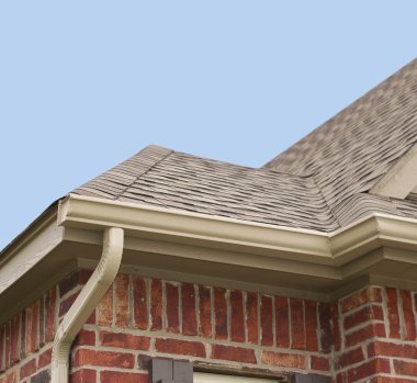 House Roof and Gutters clipart