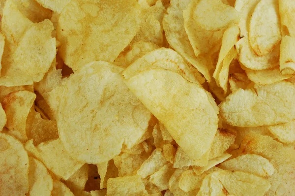 Close Up of Potato Chips Royalty Free Stock Photos