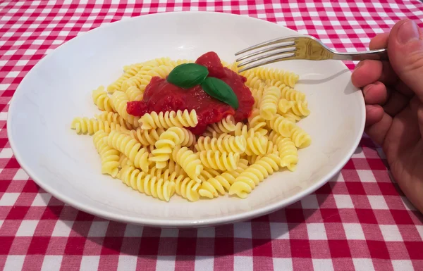 En maträtt av italiensk pasta — Stockfoto