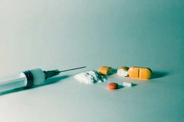 Verschiedene Arten von Medikamenten für unterschiedliche Behandlungen — Stockfoto