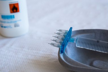 Mezoterapi kullanıma hazır şırınga