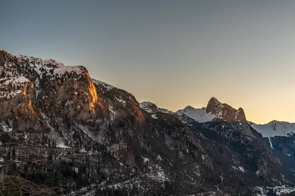 Sur Creta Chianevate Alpes Carniques Dans Une Belle Journée Printemps — Photo