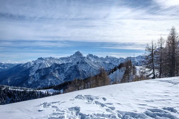 Szczyty Tarvisio Alpach Włoskich — Zdjęcie stockowe