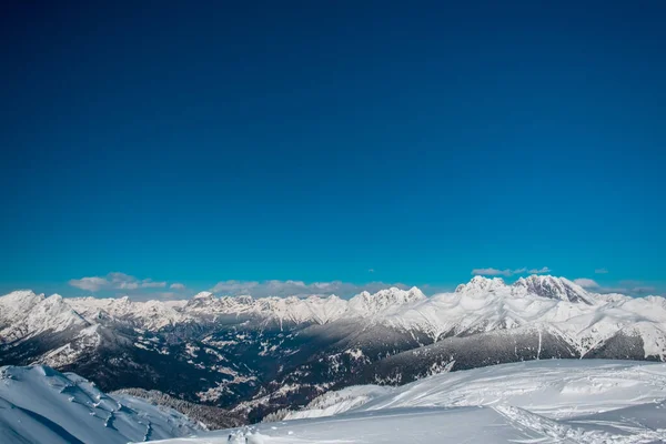 Zoncolan Dağı Ndan Friuli Venezia Giulia Nın Yüksek Dağı Olan — Stok fotoğraf