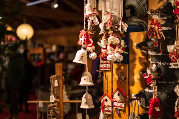 Mercatini Natale Nel Nord Italia Una Serata Dicembre — Foto Stock