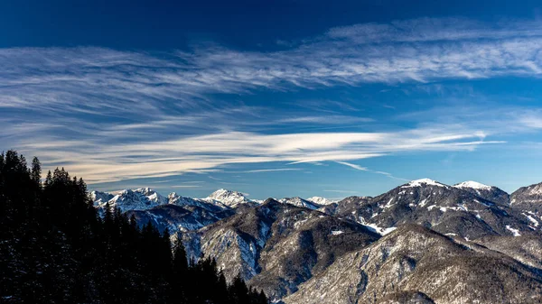 Winter Afternoon Lussari Tarvisio Camporosso Friuli Venezia Giulia Italy — Stock Photo, Image