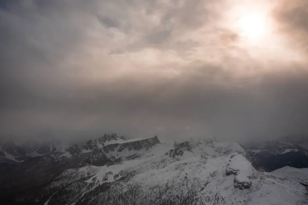 Clouds Carrying Snow Italian Alps — Stock Photo, Image