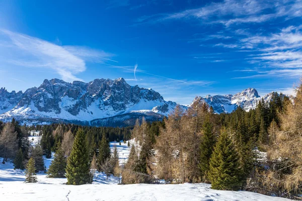 Dia Ensolarado Dolomiti Sesto Trentino Alto Adige Itália — Fotografia de Stock