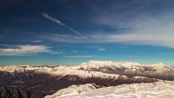 Mont Matajur Italie Par Une Journée Ensoleillée Hiver — Photo