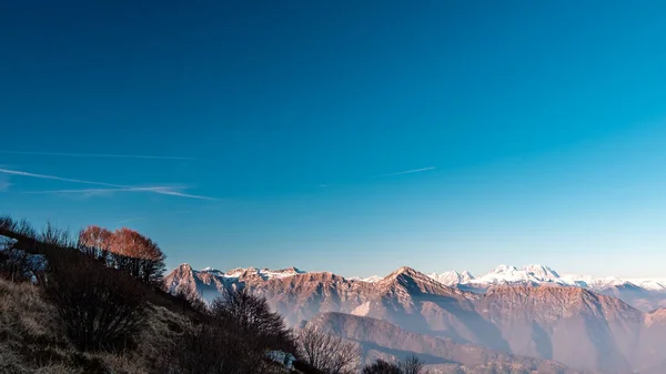 Trekking Winter Day Mountains Friuli Venezia Giulia Italy — Stock Photo, Image