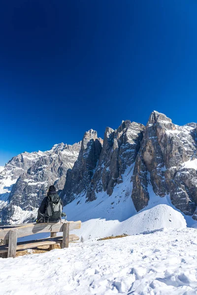 Sunny Day Dolomiti Sesto Trentino Alto Adige Italy — Stock Photo, Image