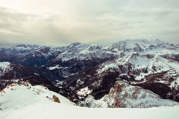 Mraky Nesoucí Sníh Italských Alpách — Stock fotografie