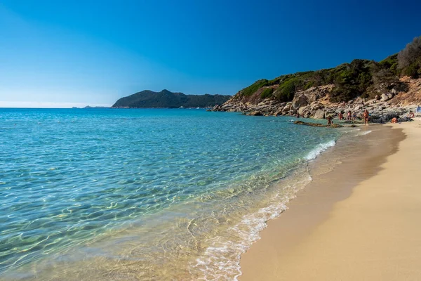 Dia Verão Cala Monte Turno Uma Bela Baía Sudeste Sardenha — Fotografia de Stock