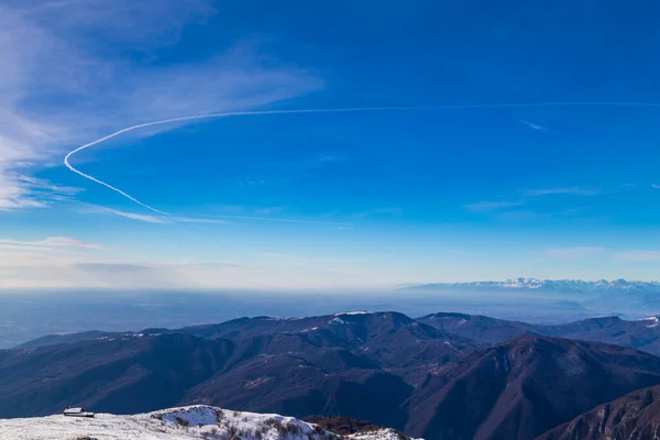 Mount Matajur Italy Sunny Winter Day Stock Photo