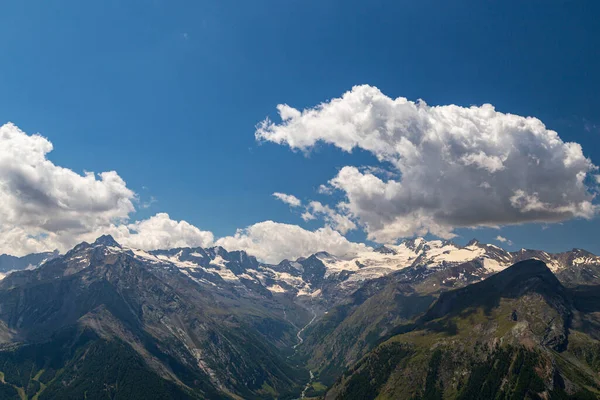 Belo Vale Frente Gran Paradiso Dia Verão — Fotografia de Stock