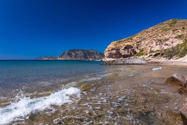 Beautiful day at the Camel Beach in kos island, greece