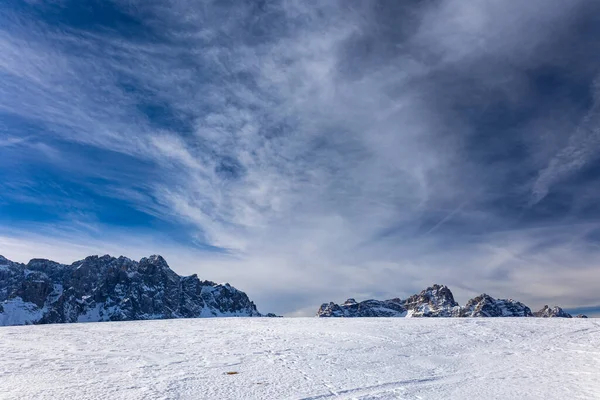 Solig Dag Dolomiti Sesto Trentino Alto Adige Italien — Stockfoto