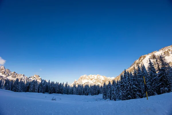 Karnische Alpen Nach Starkem Schneefall Provinz Udine Friaul Julisch Venetien — Stockfoto