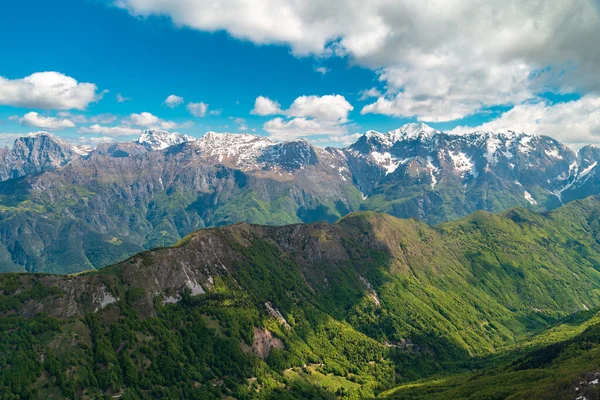 Krásný Jarní Den Horách Nad Val Resia Julian Alps Friuli — Stock fotografie
