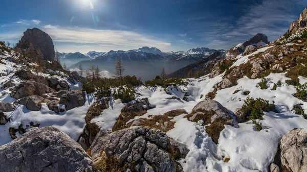 Říjnová Trekking Horách Val Pesarina Friuli Venezia Giulia — Stock fotografie