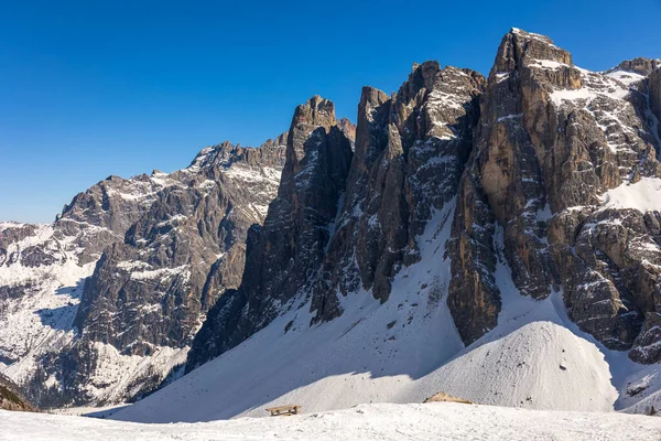 Sonnentag Den Sextner Dolomiten Trentino Südtirol Italien — Stockfoto