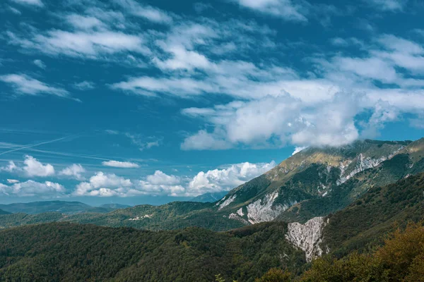 Hermoso Día Trekking Las Montañas Entre Eslovenia Italia — Foto de Stock