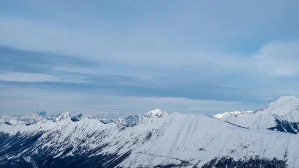 Szczycie Góry Matajur Dla Pięknych Wrażeń Narciarskich Prowincja Udine Region — Zdjęcie stockowe