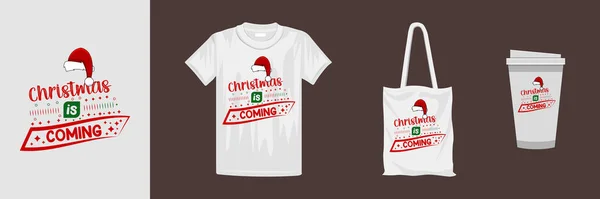 Δημιουργικός Σχεδιασμός Χριστουγεννιάτικων Shirt Καλό Για Shirt Κούπα Δώρο Και — Διανυσματικό Αρχείο