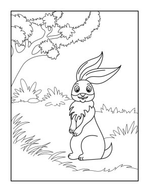 Çocuklar için Mutlu Paskalya Boyama Sayfaları. Rahatlama ve meditasyon için boyama kitabı.