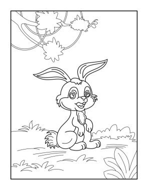 Çocuklar için Mutlu Paskalya Boyama Sayfaları. Rahatlama ve meditasyon için boyama kitabı.